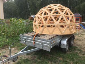Купол, собранный по каркасной технологии