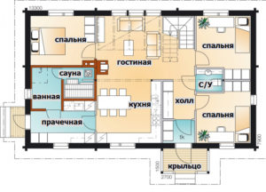 Финский дом с мансардой Т020