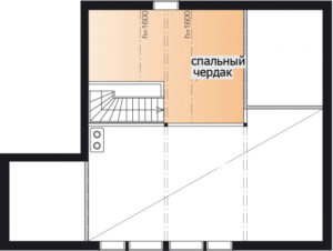 Мансардный дом с просторной террасой Т069