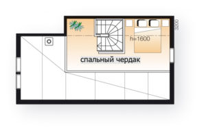 Двухэтажный дом с крытой просторной террасой Т055