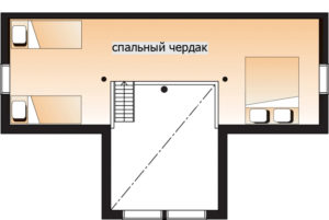 Двухэтажный дом с мансардой Т074