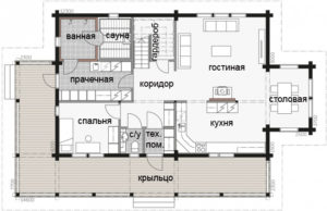 Двухэтажный дом с просторной террасой Т004