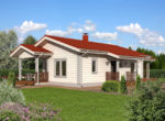 Компактный  дом с двумя террасами Т090