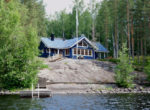 Финский дом с большой застекленной гостиной Т086