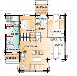 Финский дом с мансардой Т120