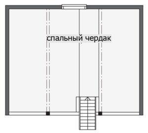 Мансардный дом с просторной террасой Т103