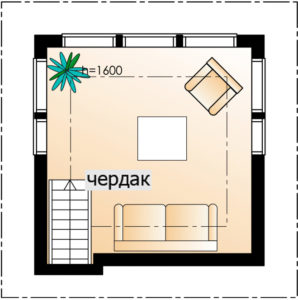 Финский дом с мезонином Т126