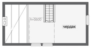 Финский дом с мезонином Т150