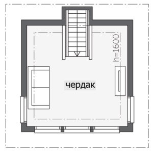 Финский дом с мезонином Т153