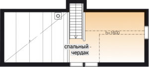 Одноэтажный дом с выделенной технической зоной Т088