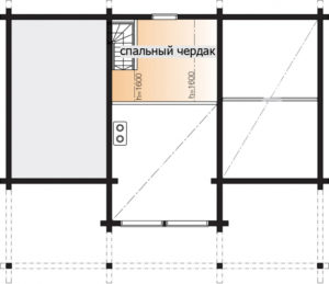 Мансардный дом с оригинальным фасадом Т102