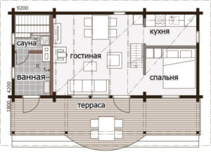 Садовый дом с мансардой Т172