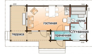 Финский садовый домик Т181