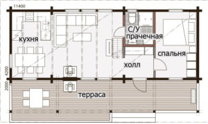 Садовый финский дом Т163