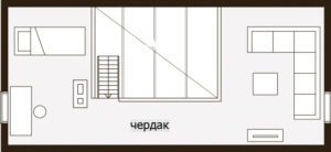 Садовый дом с мансардой Т172