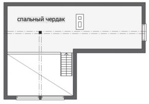 Садовый дом Т-образной формы Т169