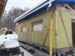 рис.4 Утеплитель в структуре каркаса