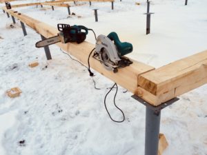 одноэтажный каркасный дом