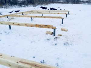 одноэтажный каркасный дом