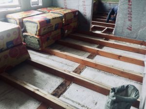 лаги пола каркасного дома